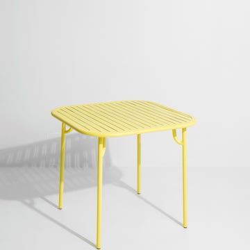 Table carrée WEEK-END de Petite Friture, Jaune