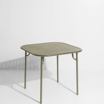 Table carrée WEEK-END de Petite Friture, Vert Jade