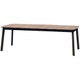 Table extensible SHINE, Piètement Marron d'Inde