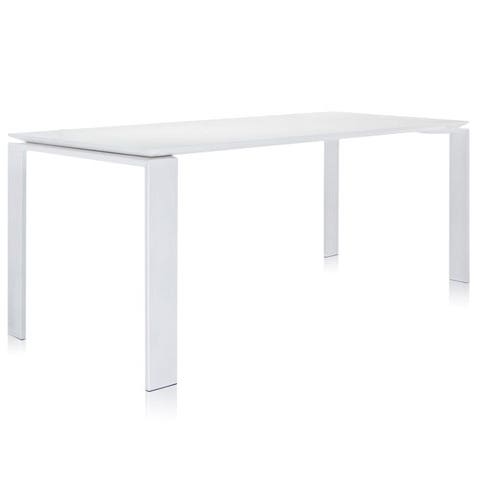 Table FOUR OUTDOOR de Kartell, 223 x 79 cm, Blanc