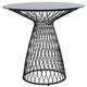 Table ronde HEAVEN de Emu, 80 cm, Noir / Verre Fumé 