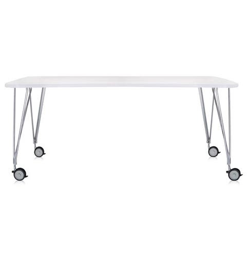 Table MAX de Kartell, L.190 x H.73 x P.90, Blanc zinc
