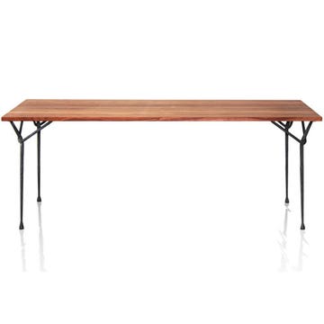 TABLE OFFICINA, 200 x 90 cm, Verni noir / frêne massif de MAGIS