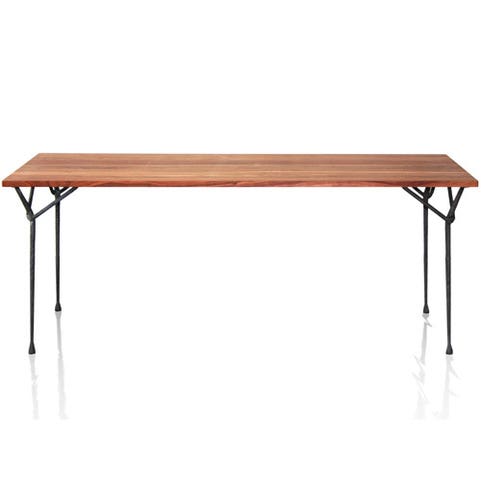 TABLE OFFICINA, 200 x 90 cm, Verni noir / frêne massif de MAGIS