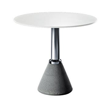 TABLE ONE BISTROT AVEC PLATEAU ROND, Blanc de MAGIS