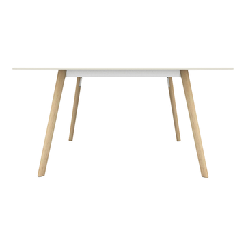 TABLE PILO, 160 x 85 cm, Piétement frêne massif / plateau blanc de MAGIS