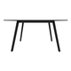 TABLE PILO, 160 x 85 cm, Piétement verni noir / plateau noir de MAGIS