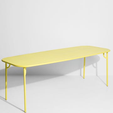 Table rectangulaire WEEK-END de Petite Friture, 220 x 85 x 75, Jaune
