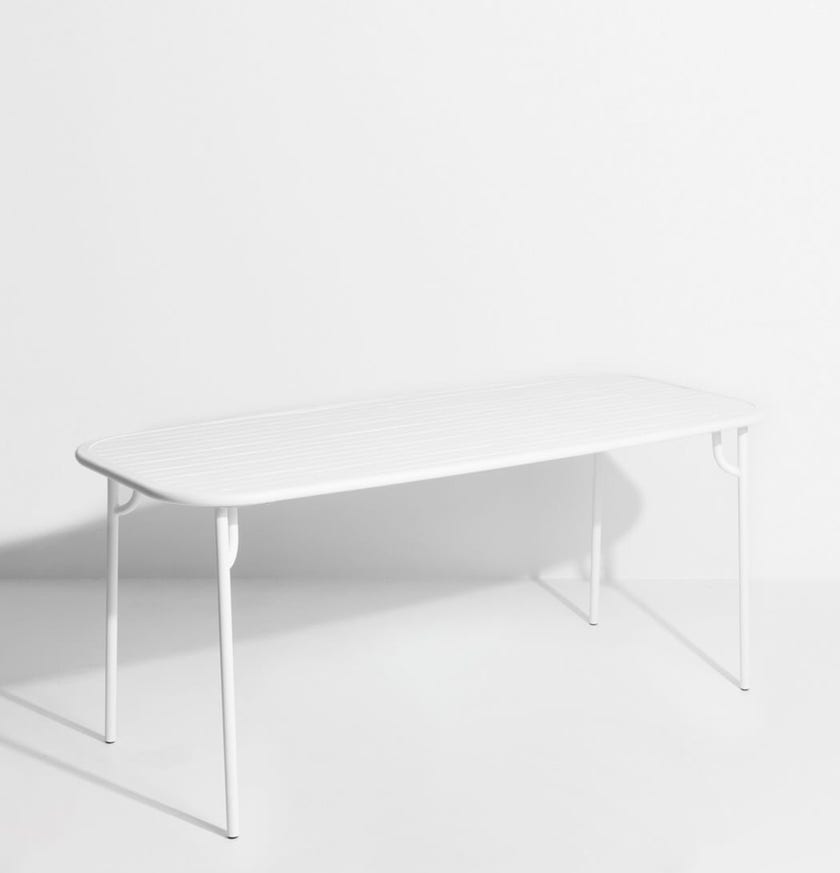 Table rectangulaire WEEK-END de Petite Friture, 180 x 85 x 75, Blanc