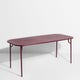 Table rectangulaire WEEK-END, 180 x 85 x 75, Bordeaux