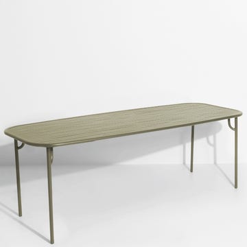 Table rectangulaire WEEK-END de Petite Friture, 220 x 85 x 75, Vert Jade