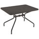 Table rectangulaire CAMBI, 120 x 80 cm, Fer ancien 