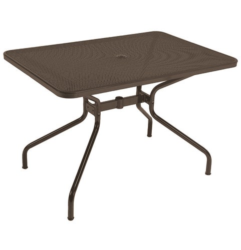 Table rectangulaire CAMBI de Emu, 120 x 80 cm, Marron d'Inde