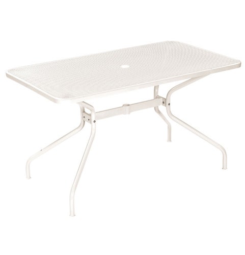 Table rectangulaire CAMBI de Emu, 140 x 80 cm, Blanc mat 