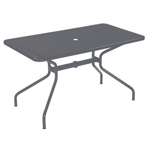Table rectangulaire CAMBI de Emu, 140 x 80 cm, Fer ancien 