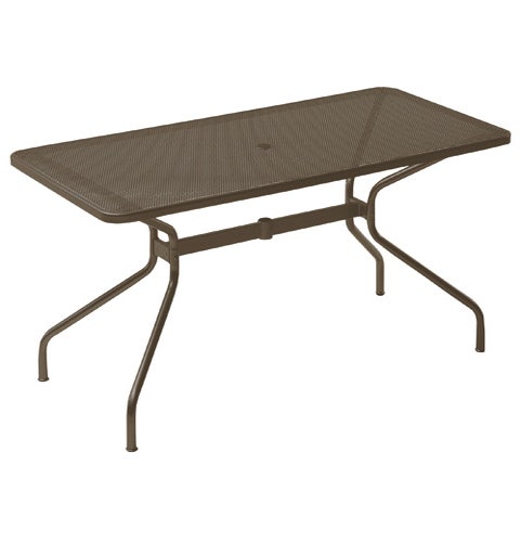 Table rectangulaire CAMBI de Emu, 160 x 80 cm, Marron d'Inde 