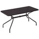 Table rectangulaire CAMBI, 160 x 80 cm, Noir 