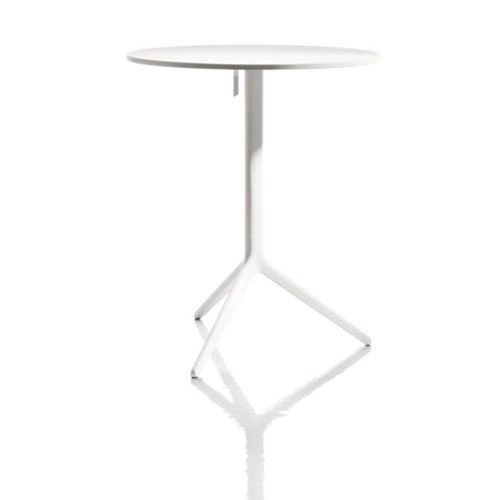 TABLE RONDE PLIANTE CENTRAL, Verni blanc de MAGIS TABLE RONDE PLIANTE CENTRAL, Verni blanc de MAGIS