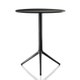 TABLE RONDE PLIANTE CENTRAL, Verni noir