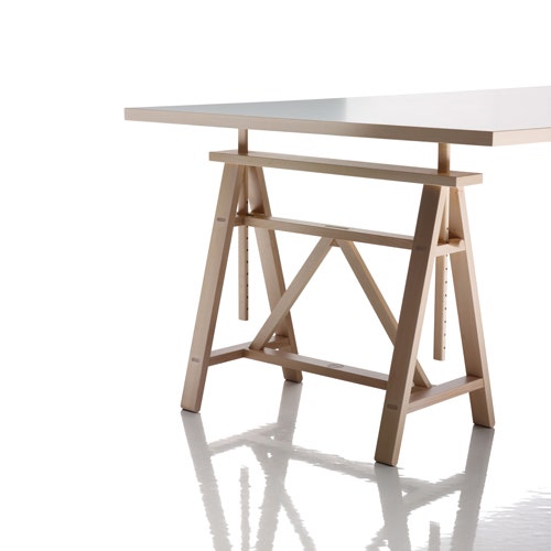 Plateau seul pour table TEATRO de MAGIS, Plateau MDF Laminate, Blanc-noir Plateau seul pour table TEATRO de MAGIS, Plateau MDF Laminate, Blanc-noir