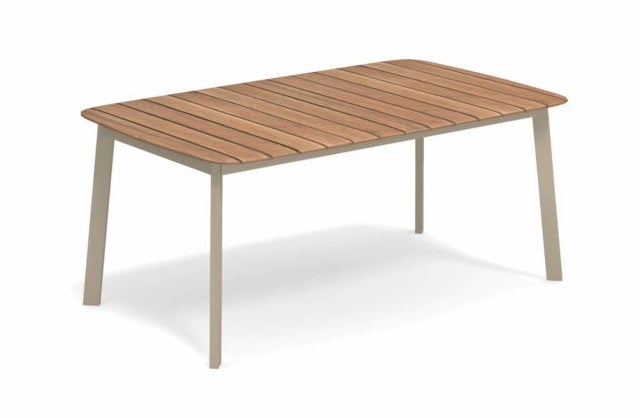 Table rectangulaire SHINE de Emu, 166 x 100 cm, Tourterelle Table rectangulaire SHINE de Emu, 166 x 100 cm, Tourterelle
