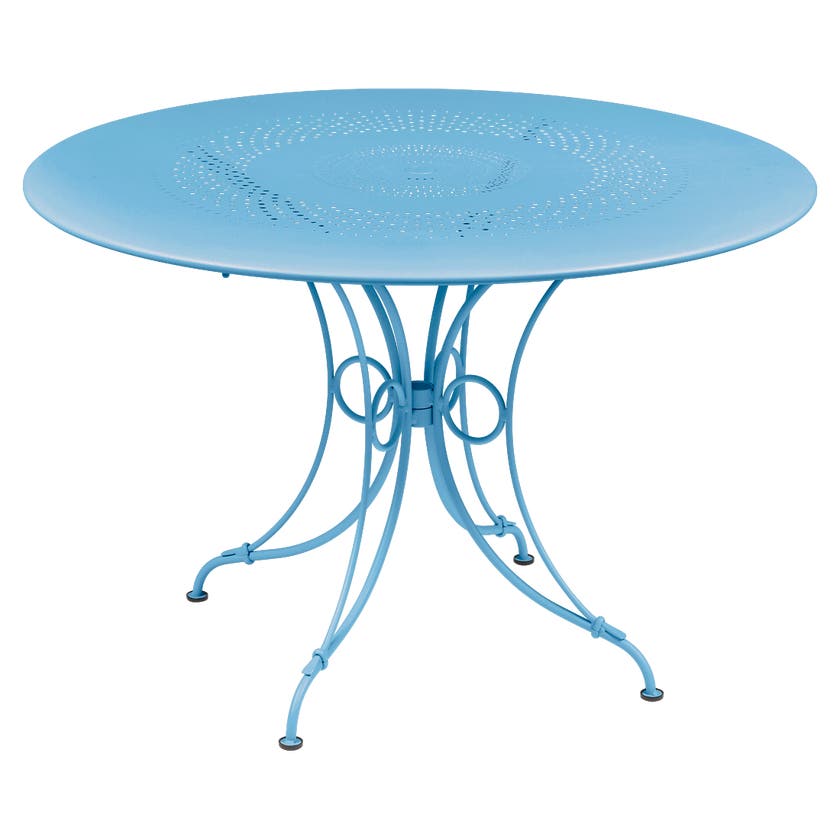 Table 1900 de Fermob D. 117, Bleu maya Table 1900 de Fermob D. 117, Bleu maya