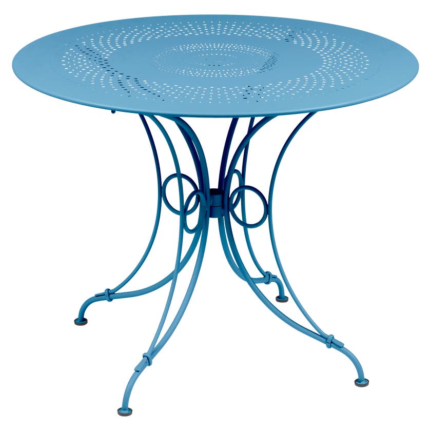 Table 1900 de Fermob D. 96, Bleu maya Table 1900 de Fermob D. 96, Bleu maya