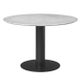 Table basse 2.0 de Gubi, Base noire, Marbre blanc
