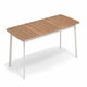 Table rectangulaire SHINE de Emu, 225 x 100 cm, Blanc mat 