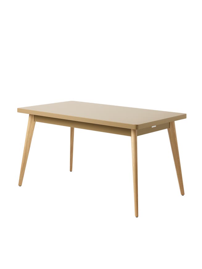 Table 55 pieds chêne, 140 x 80, Brun vert Table 55 pieds chêne, 140 x 80, Brun vert