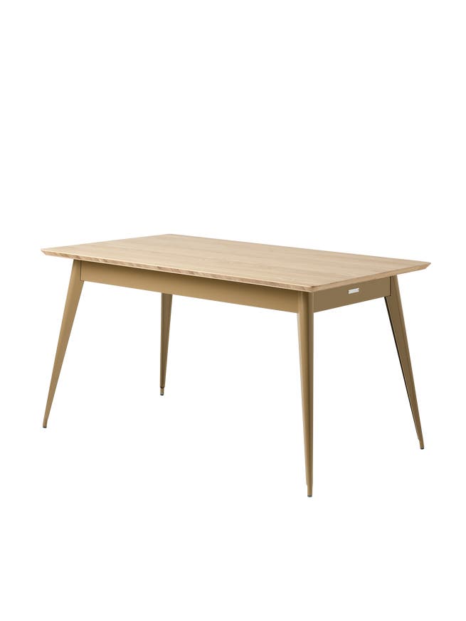 Table 55 plateau chêne, 140 x 80, Brun vert Table 55 plateau chêne, 140 x 80, Brun vert