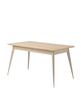 Table 55 plateau chêne, 140 x 80, Gris beige Table 55 plateau chêne, 140 x 80, Gris beige