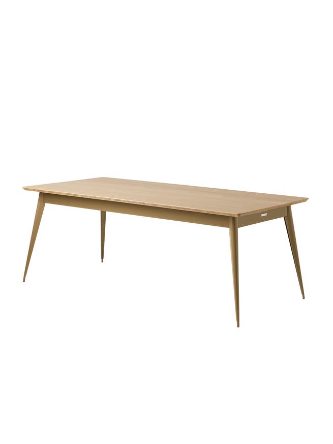 Table 55 plateau chêne, 200 x 95, Brun vert Table 55 plateau chêne, 200 x 95, Brun vert