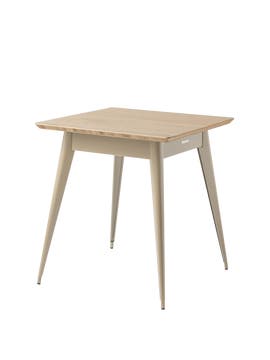 Table 55 plateau chêne, 70 x 70, Gris beige Table 55 plateau chêne, 70 x 70, Gris beige