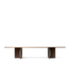 Table à manger ANDROGYNE, 278 cm, Chêne foncé