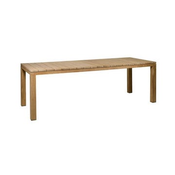 Table à manger KOS TEAK de Tribu, L.265 x P.100 x H.76 cm