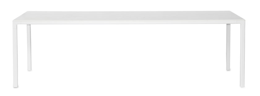 Table à manger T12 de Hay, L.200 x P.95 x H.74 cm, Plateau blanc et piètement blanc Table à manger T12 de Hay, L.200 x P.95 x H.74 cm, Plateau blanc et piètement blanc