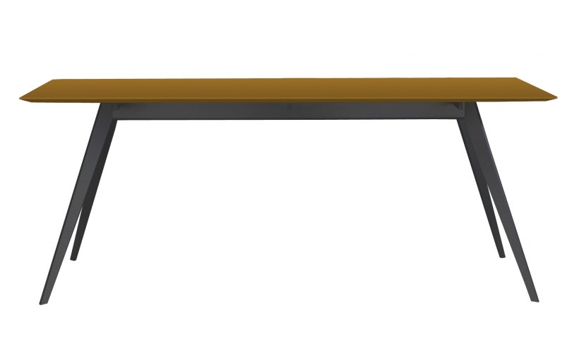 Table AISE rectangulaire de Treku, 140x90x75, Ocre Table AISE rectangulaire de Treku, 140x90x75, Ocre