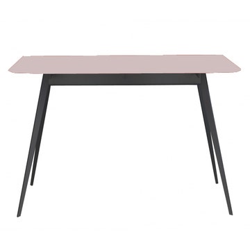 Table AISE rectangulaire de Treku, 140x90x75, Rose poudré