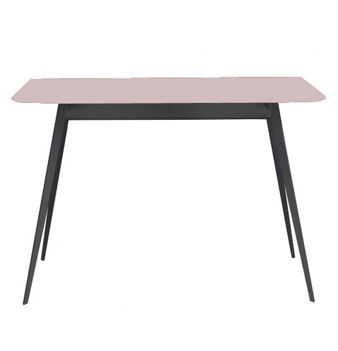 Table AISE rectangulaire de Treku, 140x90x75, Rose poudré