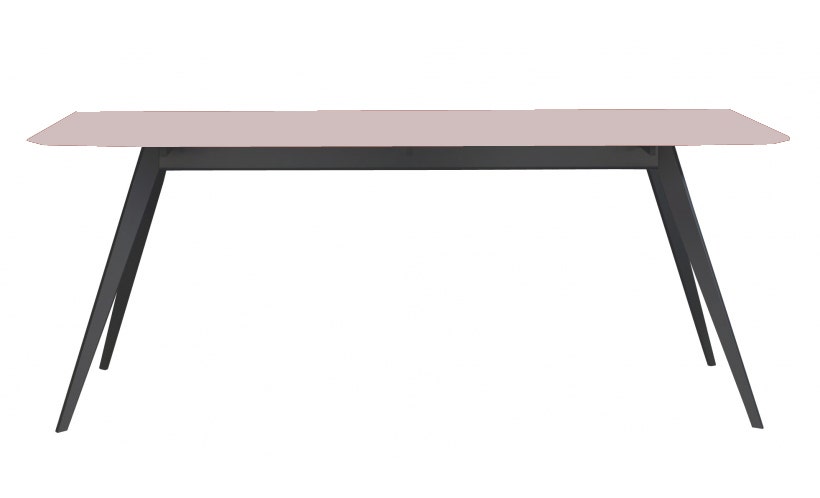 Table AISE rectangulaire de Treku, 140x90x75, Rose poudré Table AISE rectangulaire de Treku, 140x90x75, Rose poudré