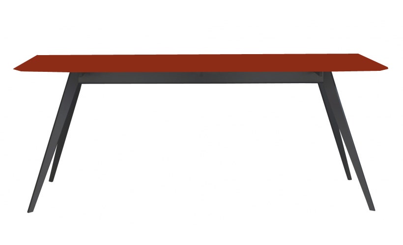 Table AISE rectangulaire de Treku, 190x90x75, Brique Table AISE rectangulaire de Treku, 190x90x75, Brique