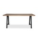 Table ALBERT A de Vincent Sheppard, 260 x 100 cm, 2 plateaux, Piétement noir, Finition vernis chêne naturel