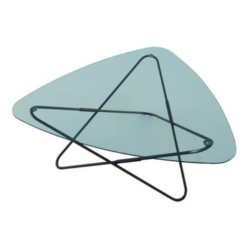 Table AO de Airborne, Socle thermolaqué noir, Fumé