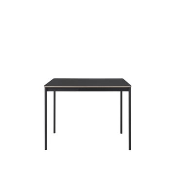 Table BASE de Muuto , 140 x 80 cm, Lino / Contreplaqué, Noir