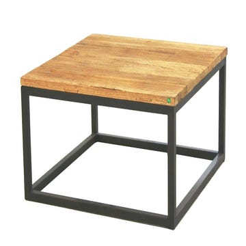 Table basse ANVERS 70x70 en chêne ancien