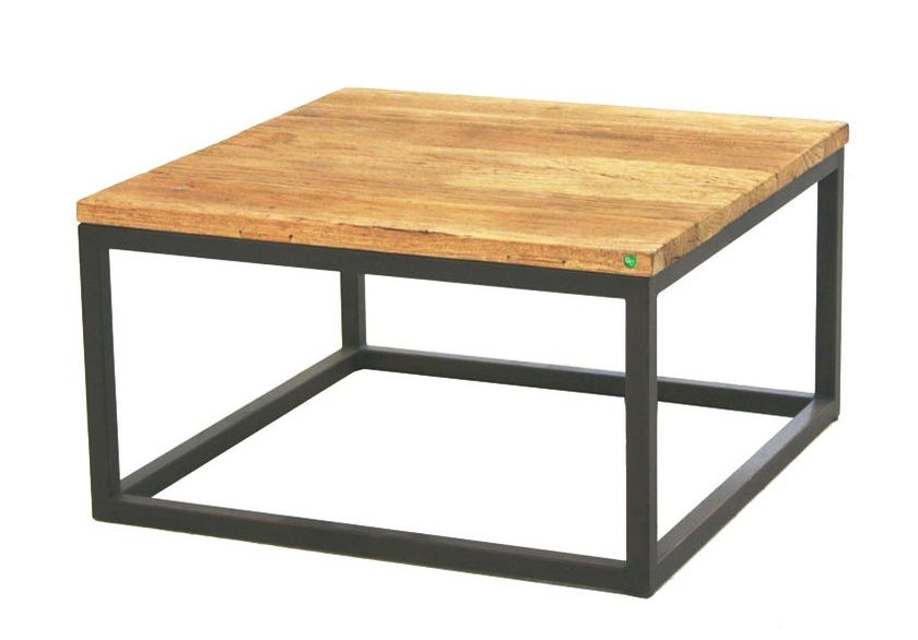 Table basse ANVERS 70x70 en chêne ancien Table basse ANVERS 70x70 en chêne ancien