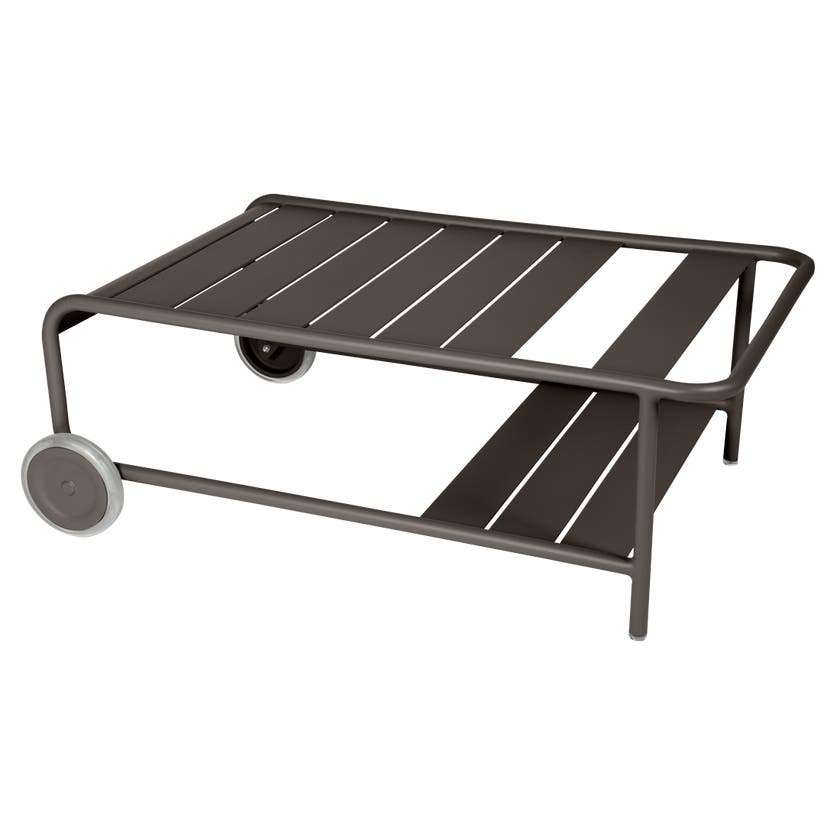 Table basse avec roues Luxembourg de Fermob, Tonka Table basse avec roues Luxembourg de Fermob, Tonka