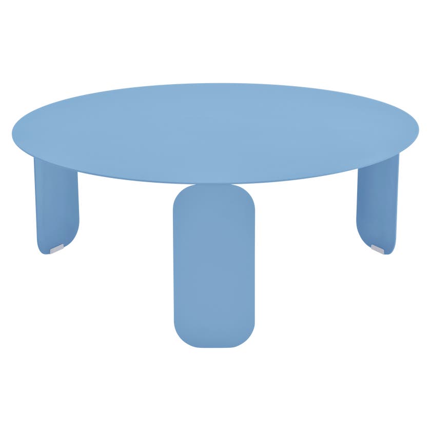 Table basse BEBOP de Fermob, D. 80, Bleu maya Table basse BEBOP de Fermob, D. 80, Bleu maya