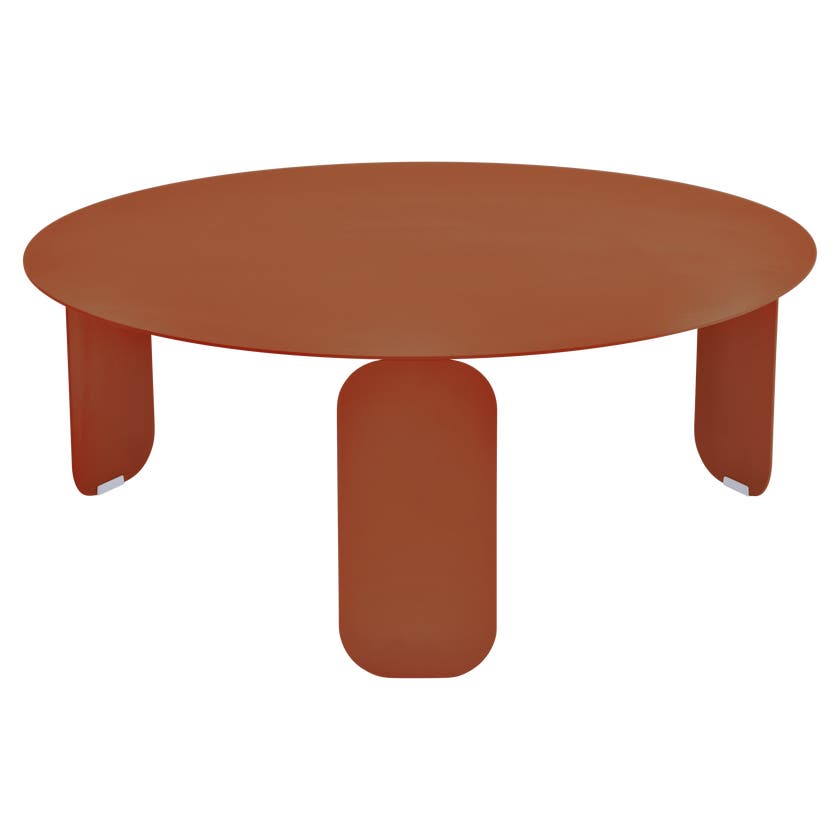 Table basse BEBOP de Fermob, D. 80, Orange confite Table basse BEBOP de Fermob, D. 80, Orange confite